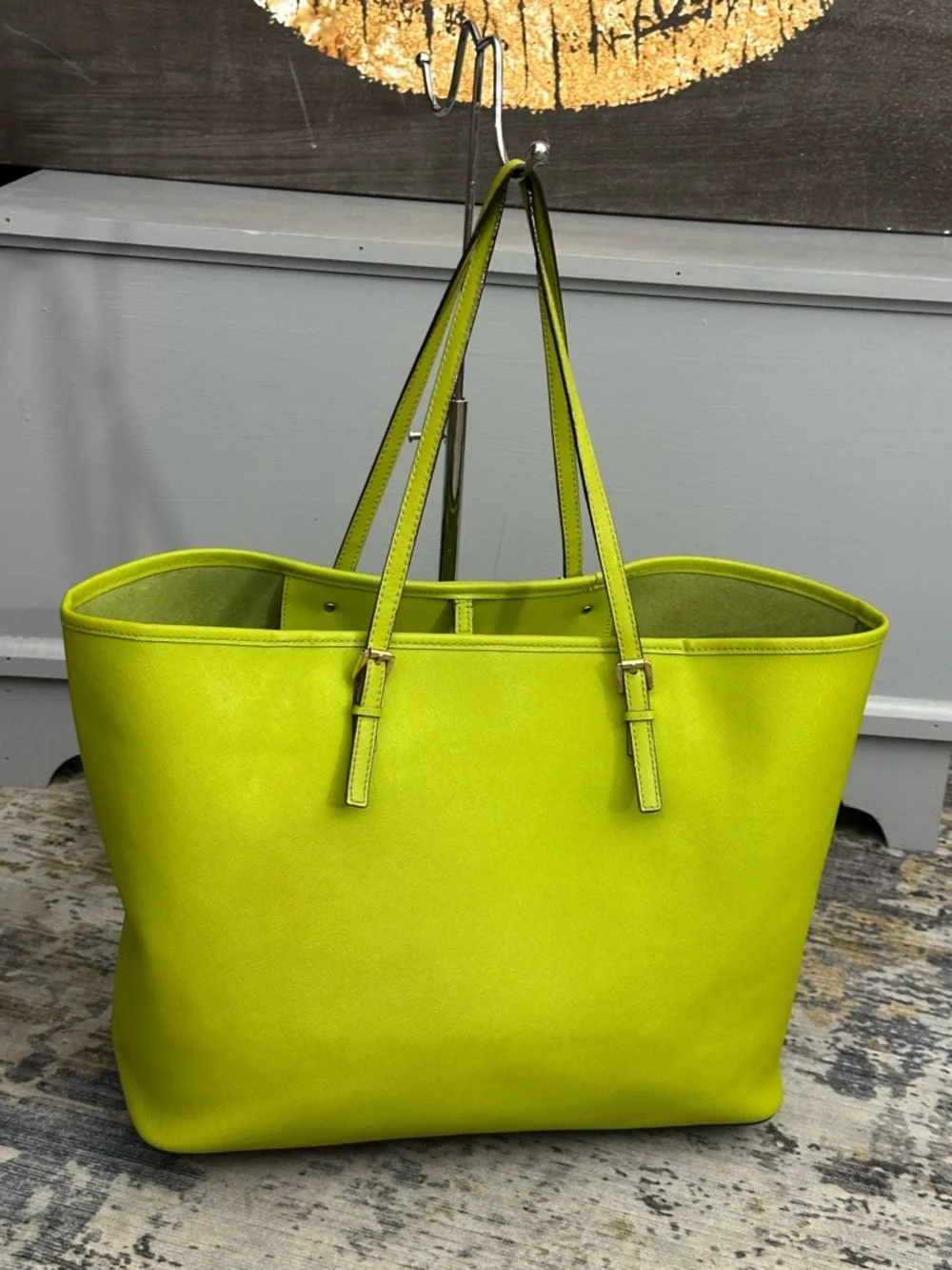 MICHAEL Michael Kors Jet Set Medium Leather Travel Tote - Picture 15 of 16